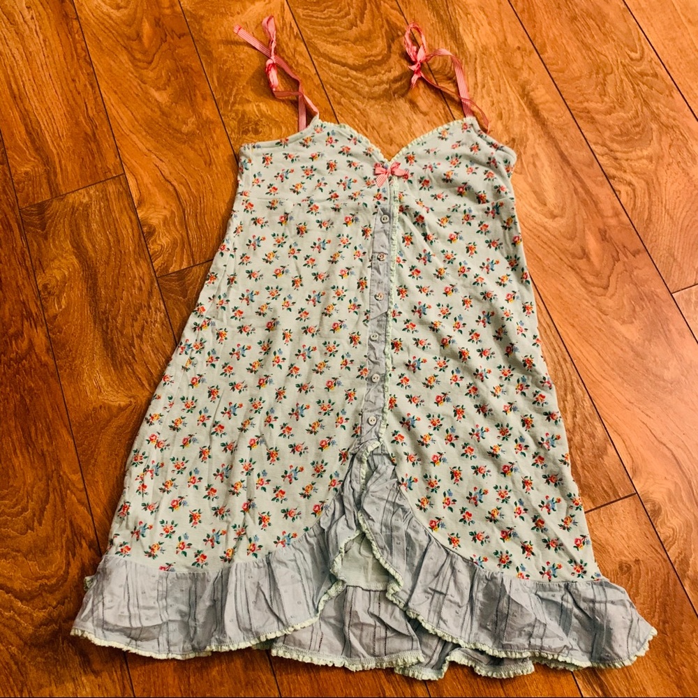 JUICY COUTURE BLUE FLORAL NIGHT DRESS SZ SMALL